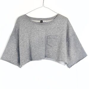 BDG URBAN OUTFITTERS Boxy Oversized Cut Off Crop Sweatshirt Top